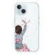 Чохол прозорий Print Home Girls with MagSafe для iPhone 14 Blue