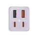 СЗУ Baseus GaN6 Pro Fast Charger 2 Type-C + 2 USB 65W Purple
