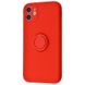 Чехол Silicone Case Full Camera Ring для iPhone 11 Red купить