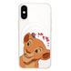 Чохол прозорий Print Lion King with MagSafe для iPhone X | XS Nala Love Red купити