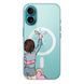 Чохол прозорий Print Home Girls with MagSafe для iPhone 17 Air Blue