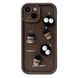 Чехол Pretty Things Case для iPhone 15 Brown Coffee/Oreo