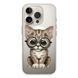 Чохол прозорий Print Animals with MagSafe для iPhone 16e | 17e Cat - ash-mobile.com.ua - фото 1