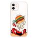 Чехол прозрачный Print FOOD with MagSafe для iPhone 12 MINI Burger eat купить