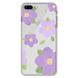 Чехол прозрачный Print Flower Color для iPhone 7 Plus | 8 Plus Purple купить