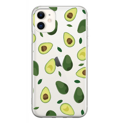 Чохол прозорий Print SUMMER для iPhone 11 Avocado купити