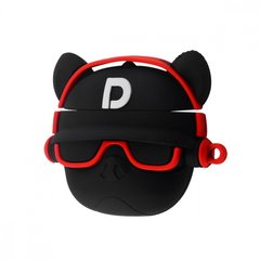 Чехол 3D для AirPods 1 | 2 Hip-Hop Bulldog Black/Red купить