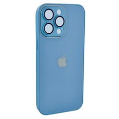 Чехол 9D AG-Glass Case для iPhone 14 Sierra Blue