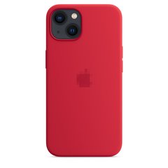 Чехол Silicone Case Full OEM+MagSafe для iPhone 13 MINI (PRODUCT) Red