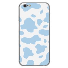 Чехол прозрачный Print Animal Blue для iPhone 6 | 6s Cow купить