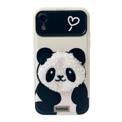 Чехол с закрытой камерой для iPhone XR Panda Biege купить