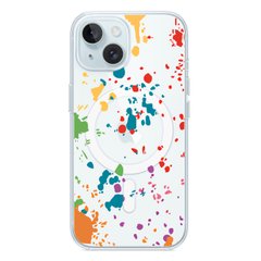 Чехол прозрачный Print NEW YEAR with MagSafe для iPhone 13 MINI Paint splashes