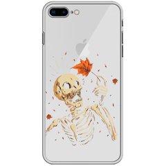 Чохол прозорий Print Halloween для iPhone 7 Plus | 8 Plus Skeleton купити