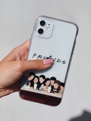 Чохол прозорий Print FRIENDS для iPhone 12 | 12 PRO Cafe - ash-mobile.com.ua - фото 2