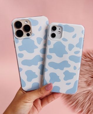 Чехол прозрачный Print Animal Blue для iPhone 6 | 6s Cow купить