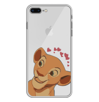 Чохол прозорий Print Lion King для iPhone 7 Plus | 8 Plus Nala Love Red - ash-mobile.com.ua - фото 1