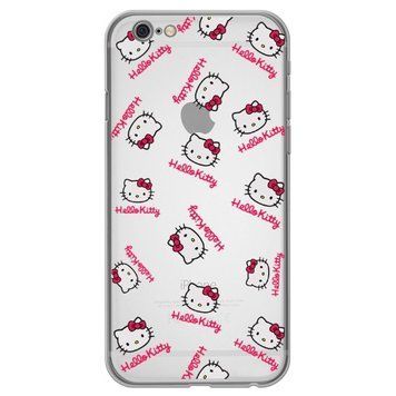 Чохол прозорий Print Hello Kitty для iPhone 6 Plus | 6s Plus Head Red - ash-mobile.com.ua - фото 1