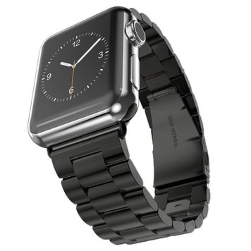 Ремешок Metal old 3-bead для Apple Watch 38mm | 40mm | 41mm Black - ash-mobile.com.ua - фото 1