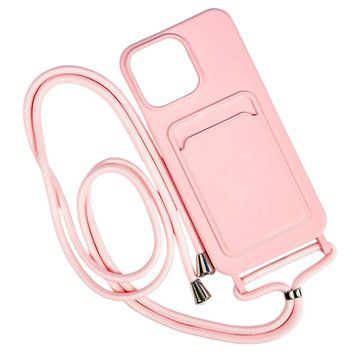 Чохол Colorful Pocket Strap для iPhone 12 | 12 PRO Light Pink - ash-mobile.com.ua - фото 1