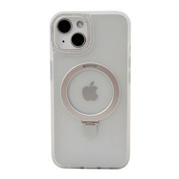 Чехол Matte Guard MagSafe с подставкой для iPhone 15 White - ash-mobile.com.ua - фото 1