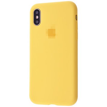 Чохол Silicone Case Full для iPhone XS MAX Yellow - ash-mobile.com.ua - фото 1