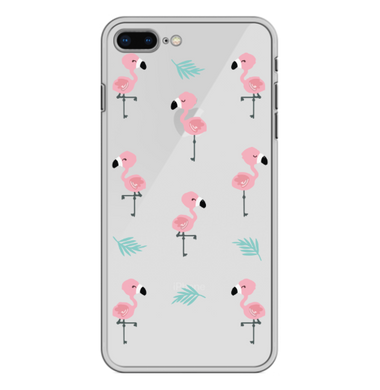 Чохол прозорий Print SUMMER для iPhone 7 Plus | 8 Plus Flamingo купити