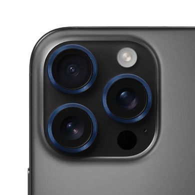 Захисне скло Metal Classic на камеру для iPhone 16 PRO | 16 PRO MAX Dark Blue - ash-mobile.com.ua - фото 4