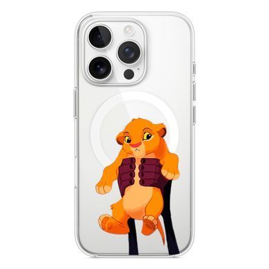 Чохол прозорий Print Lion King with MagSafe для iPhone 16e | 17e Simba King - ash-mobile.com.ua - фото 2