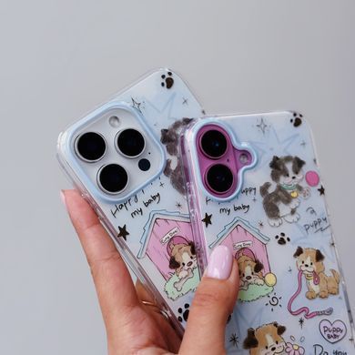 Чохол Cute Puppy для iPhone 16 PRO Light Blue - ash-mobile.com.ua - фото 4