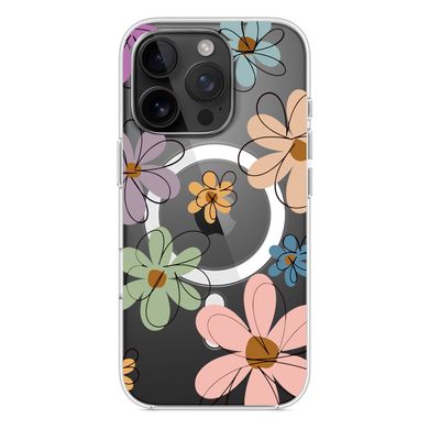 Чехол прозрачный Print Flower with MagSafe для iPhone 16 PRO MAX Spring Breeze - ash-mobile.com.ua - фото 3