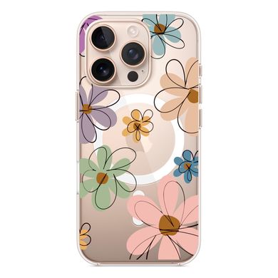 Чохол прозорий Print Flower with MagSafe для iPhone 16 PRO MAX Spring Breeze - ash-mobile.com.ua - фото 4