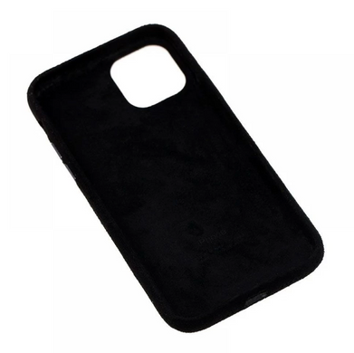 Чохол Alcantara Full для iPhone 12 | 12 PRO Black - ash-mobile.com.ua - фото 2