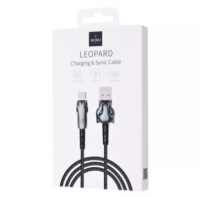 Кабель WIWU Leopard USB to Lightning (1m) Grey купити