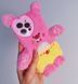 Чехол Cute Rabbit Plush Case для iPhone 15 Plus Pink