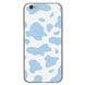 Чехол прозрачный Print Animal Blue для iPhone 6 | 6s Cow
