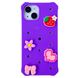 Чохол Crocsі Case + 3шт Jibbitz для iPhone 11 PRO Purple