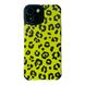 Чехол Ribbed Case для iPhone 13 Leopard Yellow