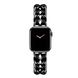 Ремінець Chanel Leather для Apple Watch 42mm | 44mm | 45mm | 49mm Black/Black
