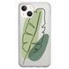 Чохол прозорий Print Leaves для iPhone 17 Air Green