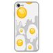 Чохол прозорий Print FOOD для iPhone 7 | 8 | SE 2 | SE 3 Eggs купити