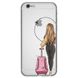 Чехол прозрачный Print для iPhone 6 | 6s Adventure Girls Pink Bag купить