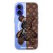 Чехол прозрачный Print Robot Bear with MagSafe для iPhone 16 Brown