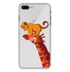 Чохол прозорий Print Lion King для iPhone 7 Plus | 8 Plus Giraffe/Simba купити