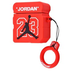 Чехол 3D для AirPods 1 | 2 Jordan 23 Red купить