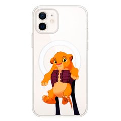 Чохол прозорий Print Lion King with MagSafe для iPhone 11 Simba King купити