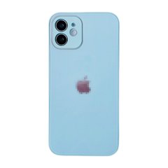 Чехол Glass FULL+CAMERA Pastel Case для iPhone 12 PRO Light Blue купить
