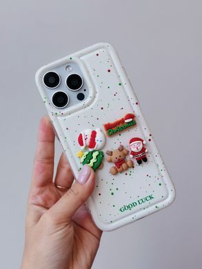 Чехол Good Christmas Case для iPhone X | XS Bear/Rabbit - ash-mobile.com.ua - фото 3