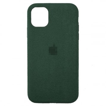 Чохол Alcantara Full для iPhone 12 | 12 PRO Forest Green - ash-mobile.com.ua - фото 1