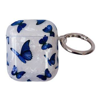 Чехол Shell Butterfly для AirPods 1 | 2 Blue - ash-mobile.com.ua - фото 1
