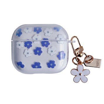 Чохол Chamomile Transparent для AirPods PRO 2 Clear/Blue - ash-mobile.com.ua - фото 1